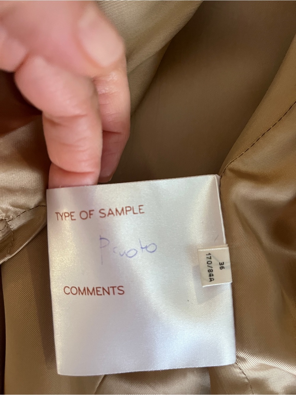 Acne Studios Camel Brown Oversized Wool Coat sz N/A - Picture 9 of 9